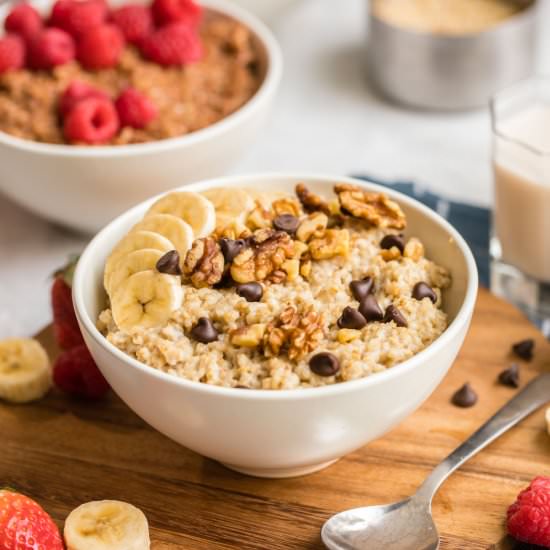 Instant Pot Steel Cut Oatmeal