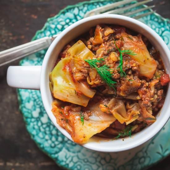 Unstuffed Cabbage Rolls