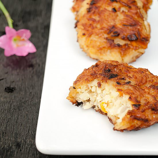 Rice Patties with Carrots