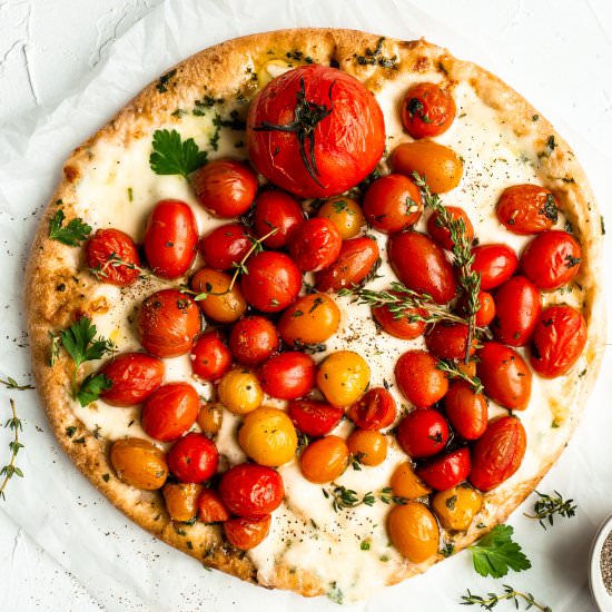 HERB ROASTED CHERRY TOMATO PIZZA