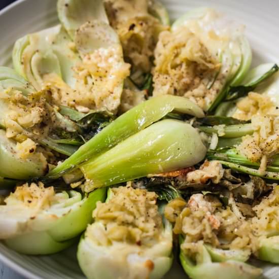 Baby Bok Choy with grated Apple