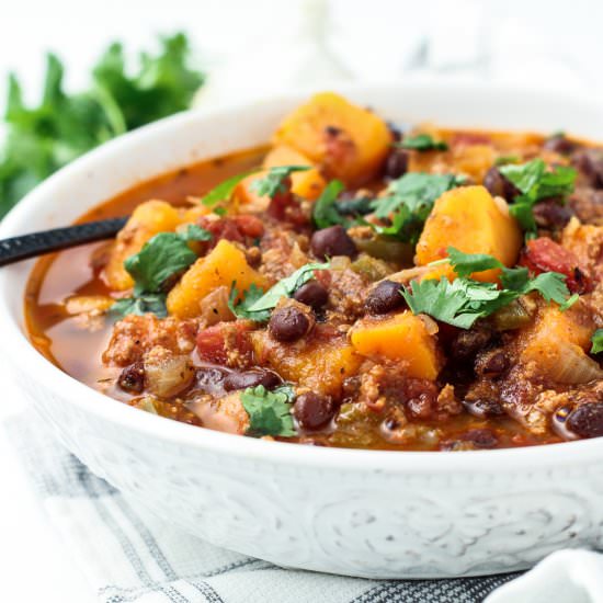 Butternut Squash Black Bean Chili
