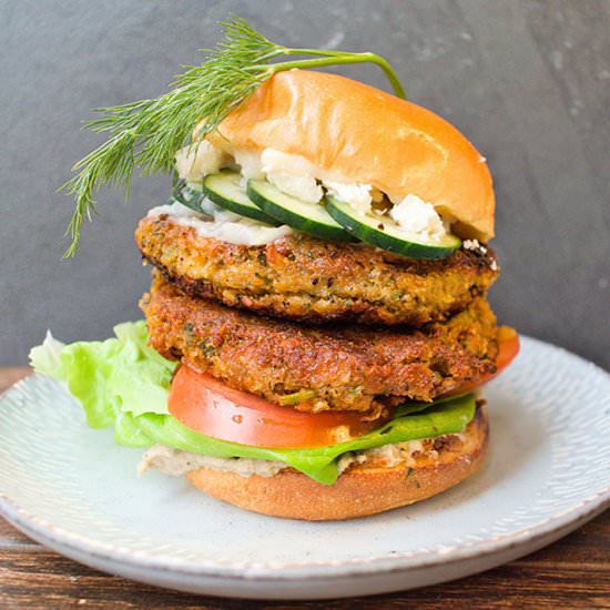 Falafel burger