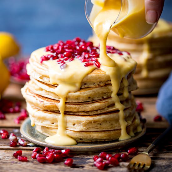 Ricotta Pancakes with Creamy Lemon