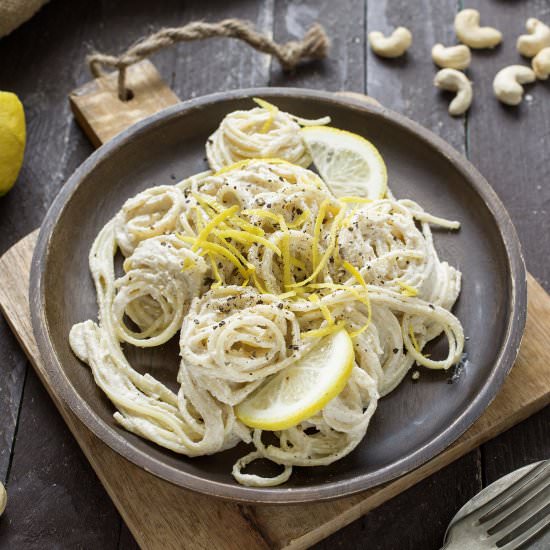 Creamy Vegan Lemon Pasta
