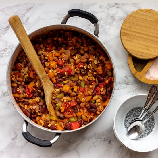 Herbs & Spices Tempeh Chili