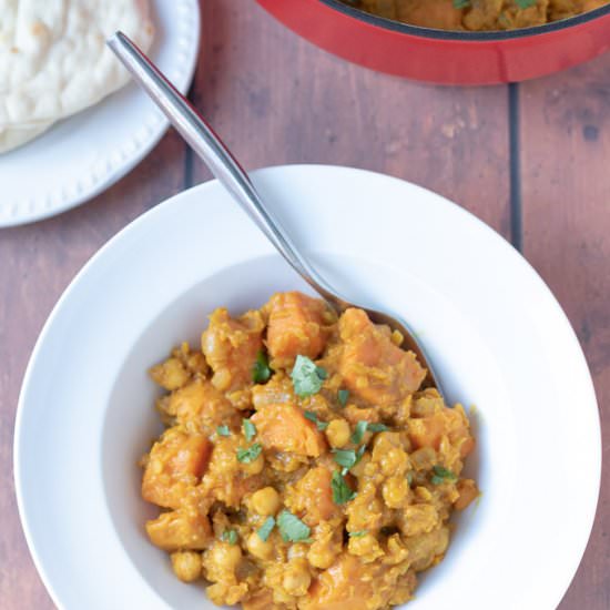 Moroccan lentil stew