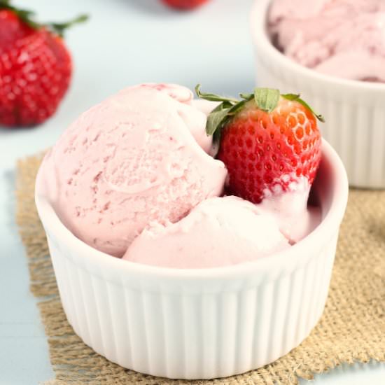 Dairy Free Strawberry Ice Cream