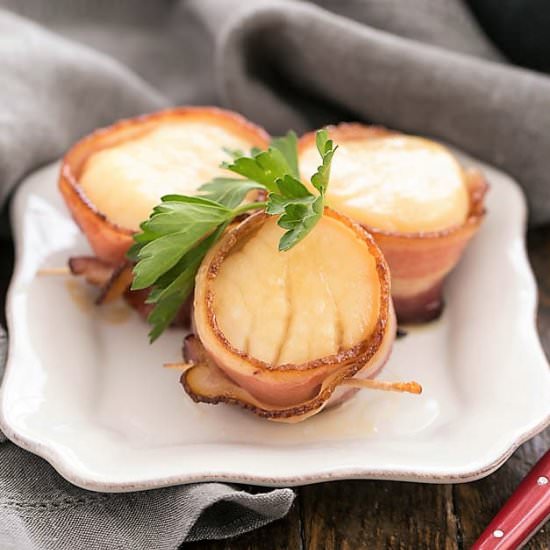 Bacon Maple Wrapped Scallops