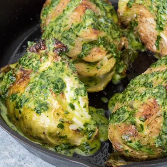 Roasted Green Cabbage