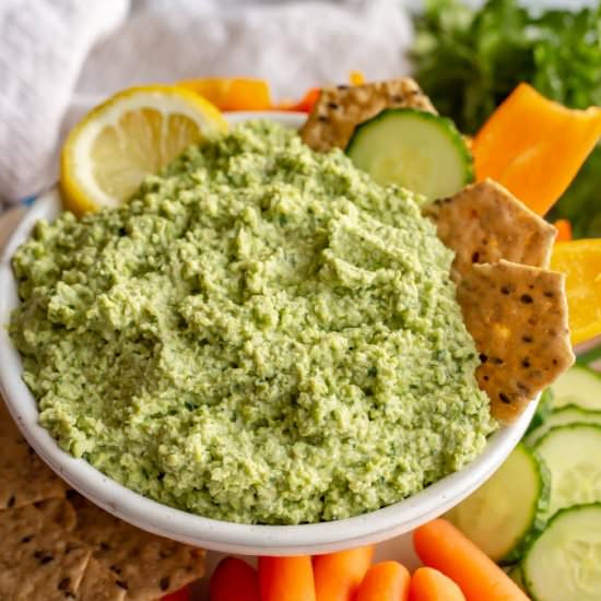 Spicy edamame dip