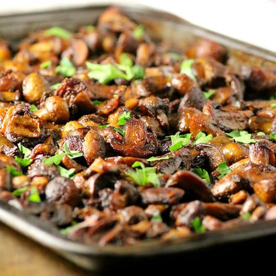Garlic Roasted Mushrooms