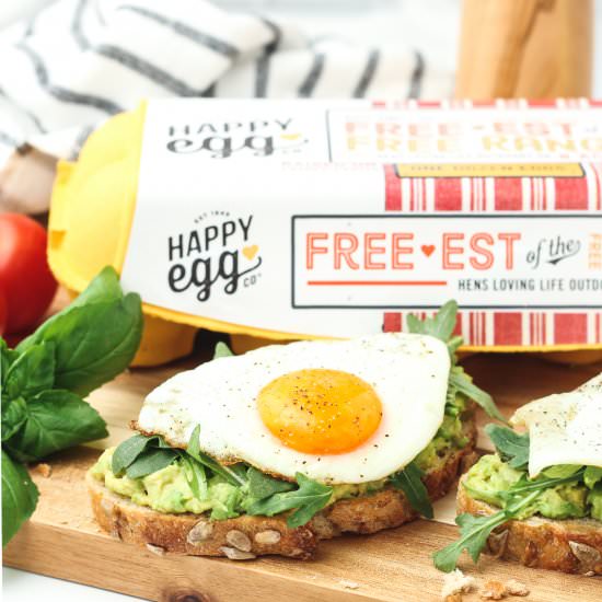 Avocado Toast with Sunny Side Eggs
