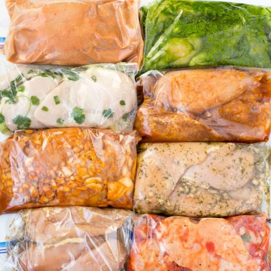 8 Freezer Friendly Chicken Marinade