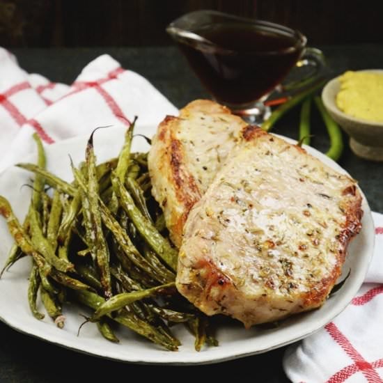 Pork Chop Sheet Pan Dinner
