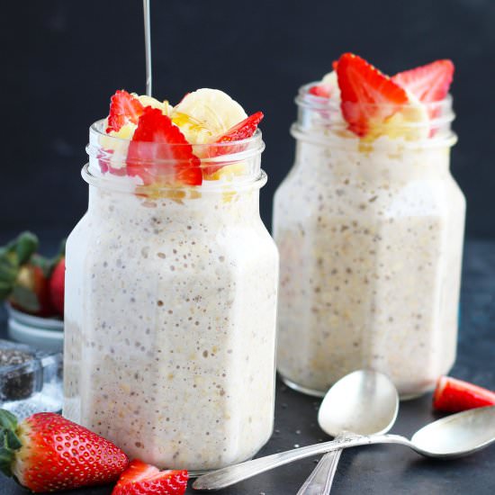 Banana Split Overnight Oats
