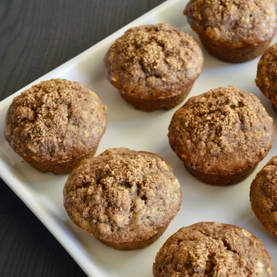 Whole Wheat Banana Muffins