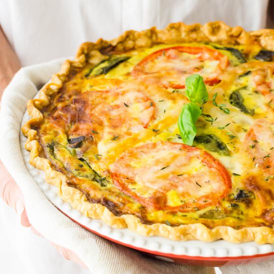 Easy Ratatouille Quiche