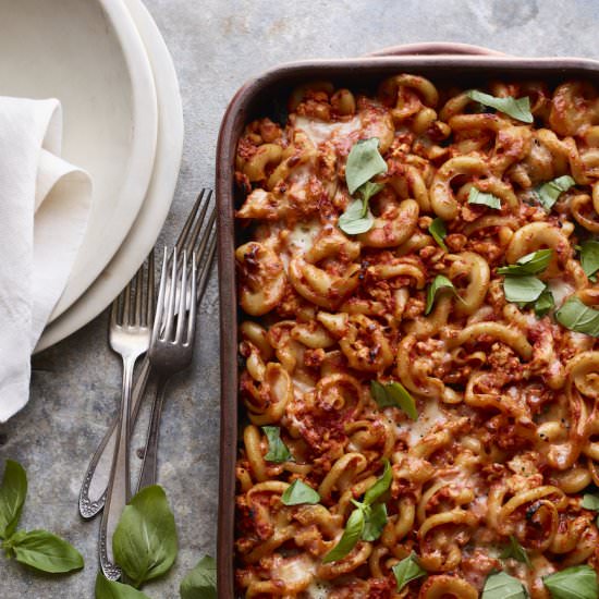 Creamy Cheesy Chicken Spinach Pasta