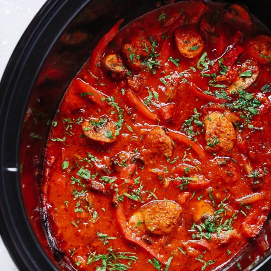 Slow Cooker Italian Sausage