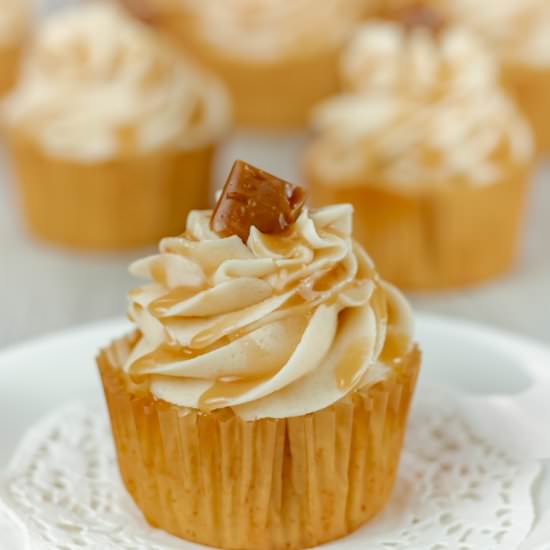 Caramel Brown Sugar Vanilla Cupcake