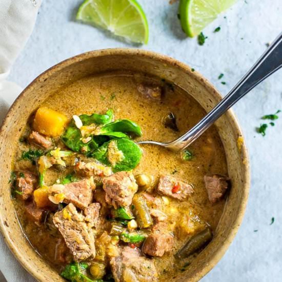 Slow Cooker Thai Green Beef Curry