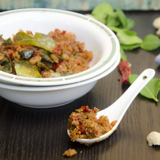 Spicy Shrimp Sambal (Hae Bee Hiam)