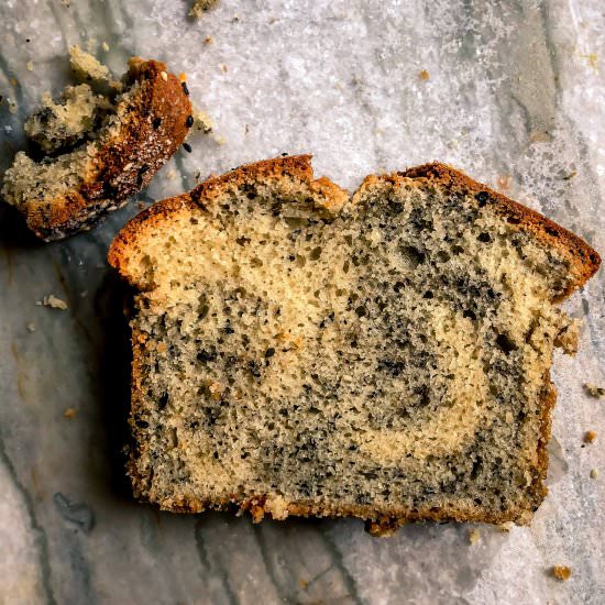 Sesame Jasmine Swirl Tea Cake