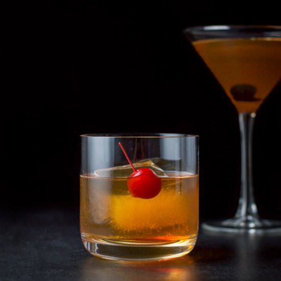 Bourbon Manhattan Cocktail