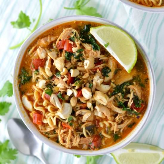 Thai Peanut Chicken Ramen