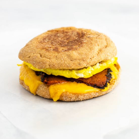 Vegetarian breakfast sandwiches