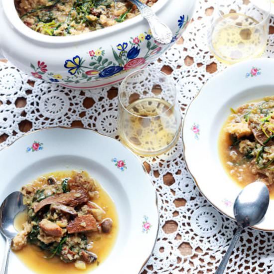 MUSHROOM BREAD SOUP