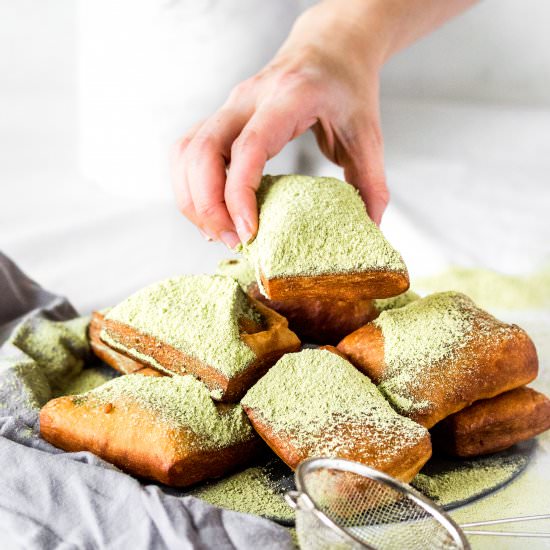 Matcha Overnight Beignets