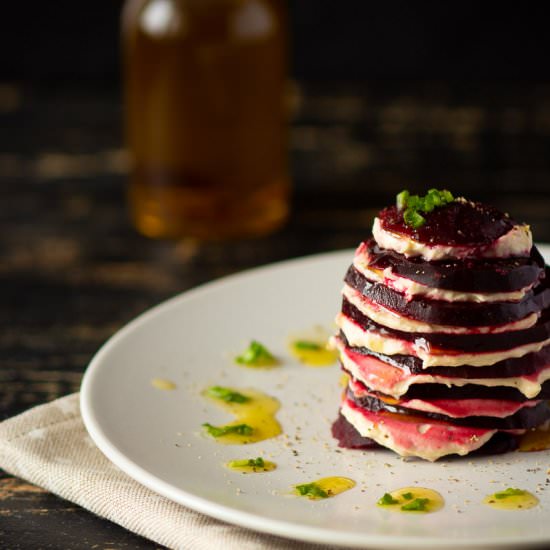 Roasted Beetroot with Cashew Cheese