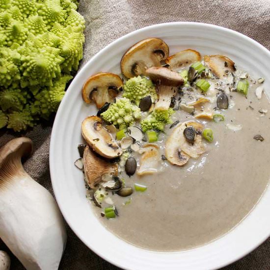 Cauliflower Mushroom Soup