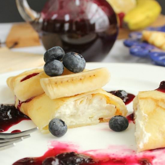 Blueberry Cheese Blintz Recipe