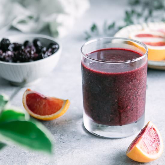 Blood Orange Frozen Berry Smoothie