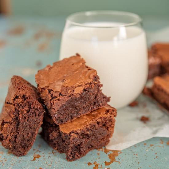 Homemade Triple Chocolate Brownies