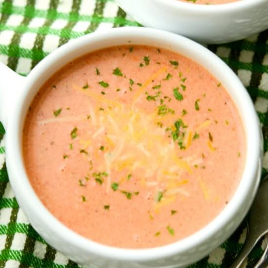 Tomato and Cheddar Soup