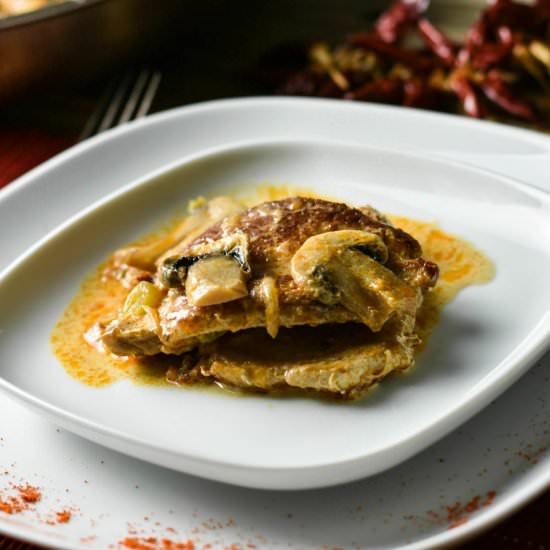 Creamy Mushroom Pork Chop Recipe