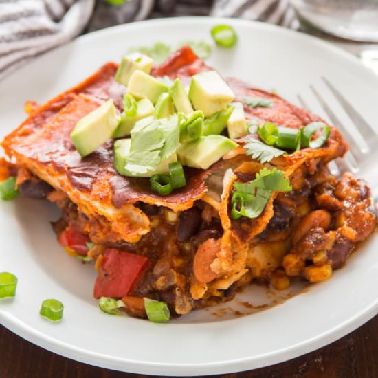 Loaded Enchilada Casserole