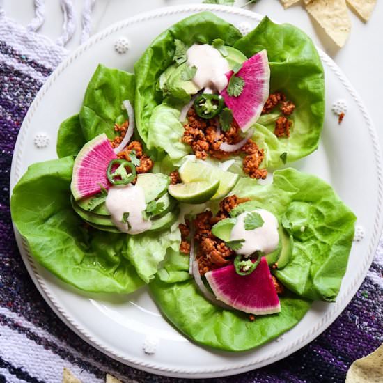 Chipotle Chicken Lettuce Cups