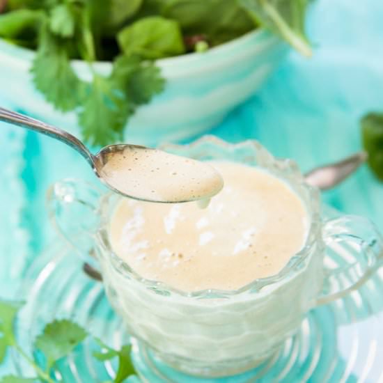 Tangy RoastedGarlic Caesar Dressing