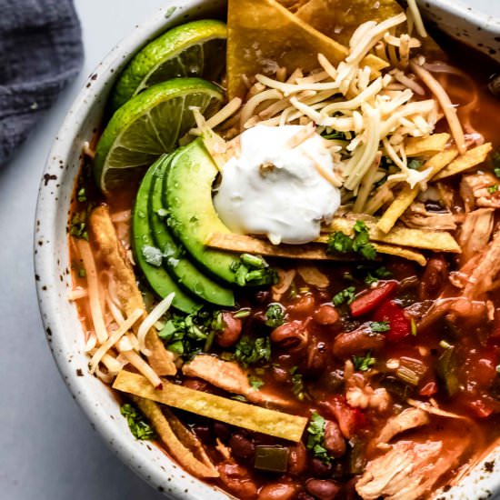 Instant Pot Chicken Tortilla Soup