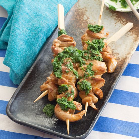 Portuguese Style Chicken Skewers
