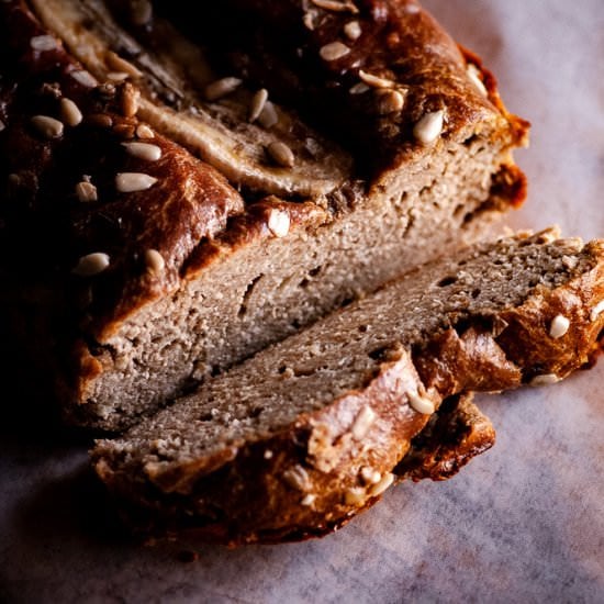 3-Ingredient Sunbutter Banana Bread