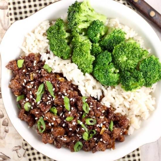 Easy Korean Ground Beef