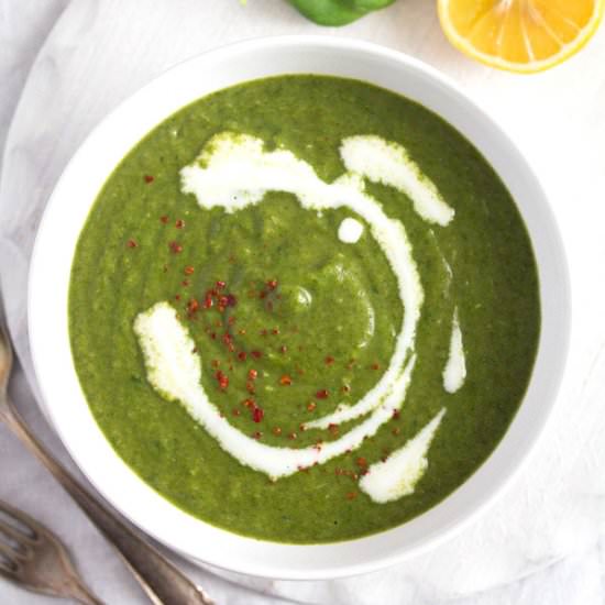 Vegan Cream of Broccoli Soup