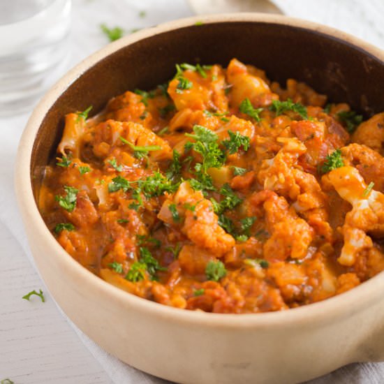 Cauliflower In Tomato Sauce – Vegan