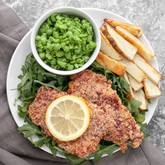 Baked Fish ‘N Chip Meal Prep